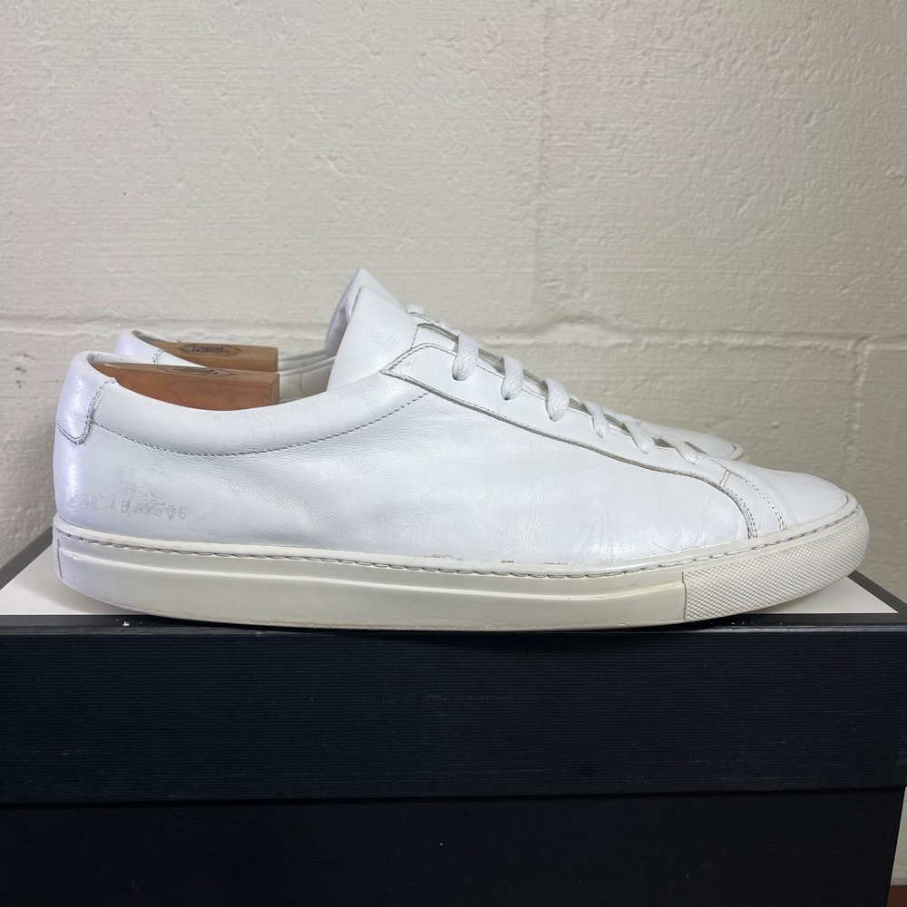 Common Projects Original Achilles Low White Leather Casual Sneakers Men's 13 US
